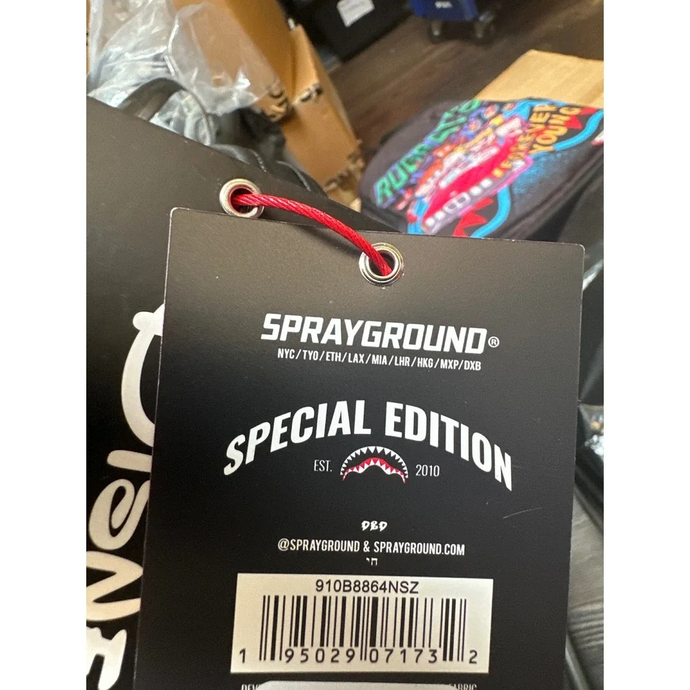 Sprayground Disney Mickey Mouse Crammed Backpack Red White Black Special Edition